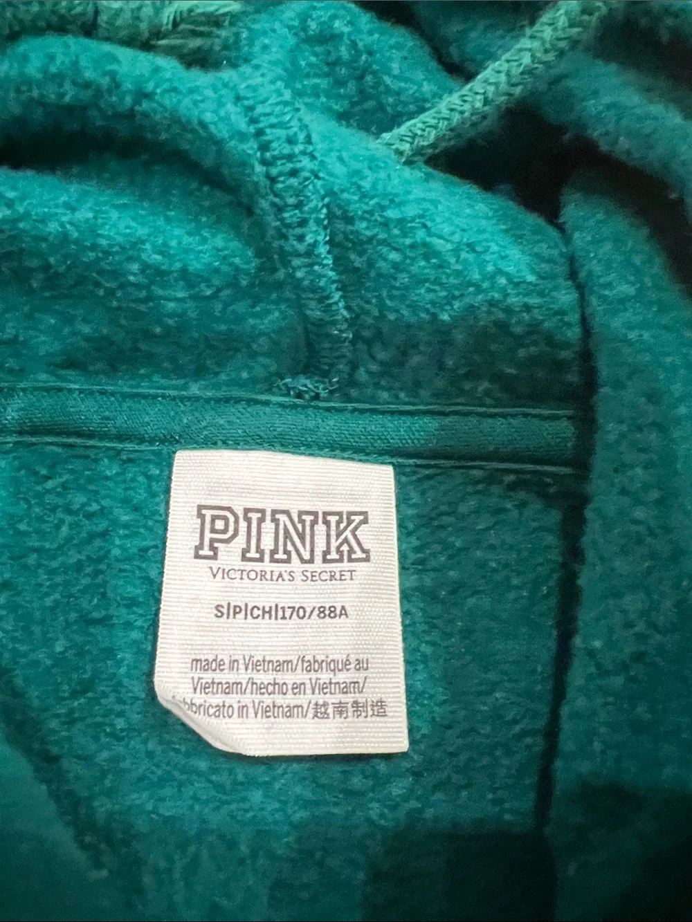 PINK Victoria's Secret Teal Cropped Hoodie and Jogger Set - Picture 5 of 9